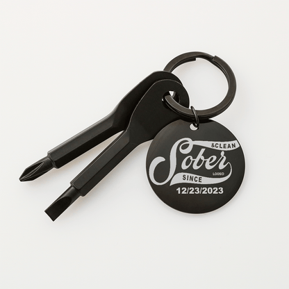Loosid Sober Since Screwdriver Sobriety Gift featuring the design
