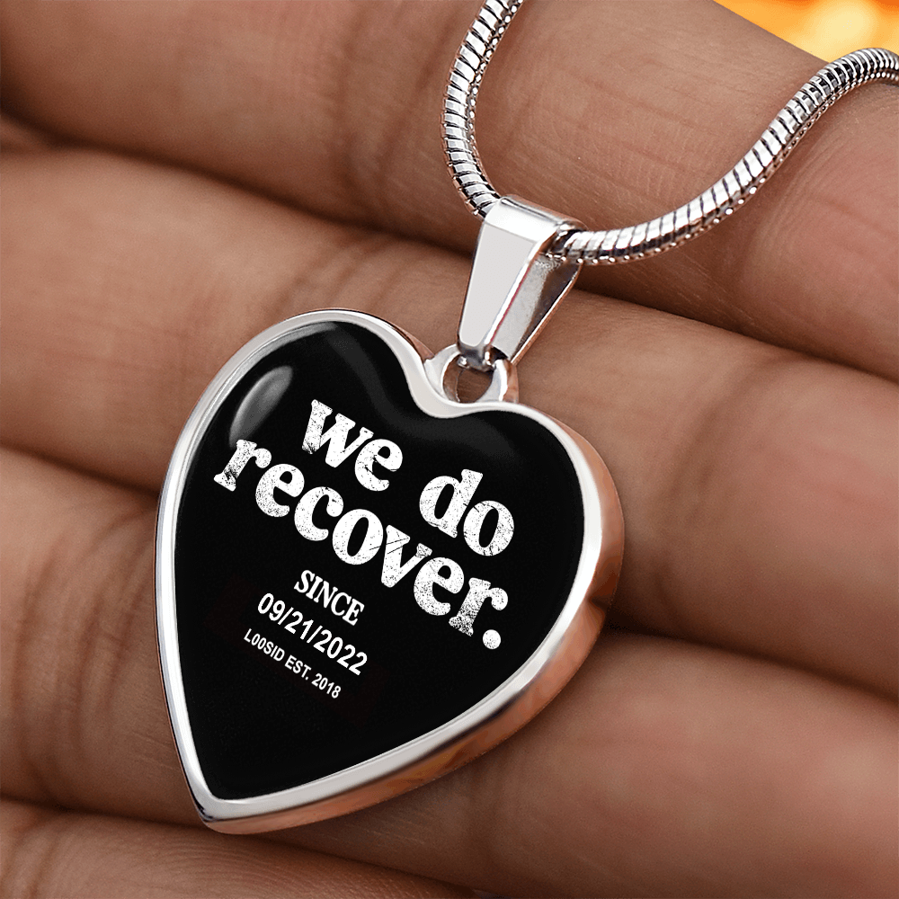 We Do Recover Heart Sober Jewelry lifestyle view (view 5)