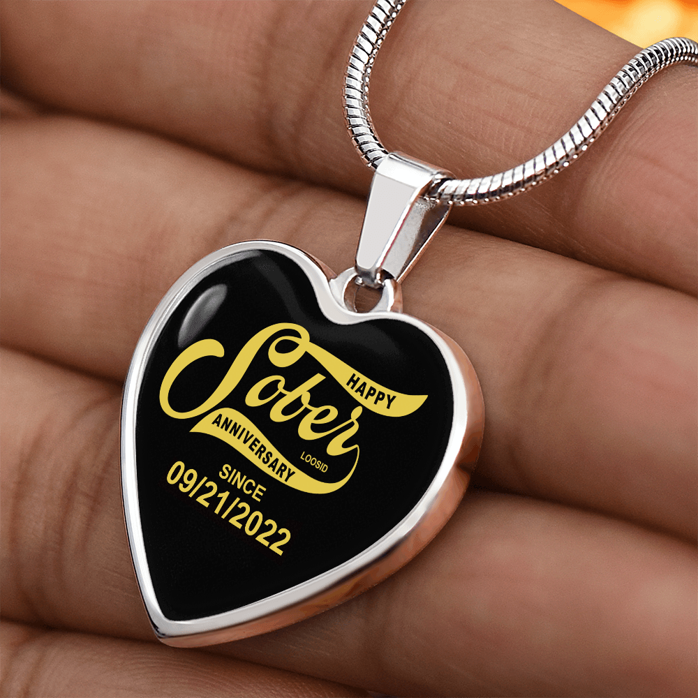 Sober Since Heart Sober Jewelry packaging detail (view 8)
