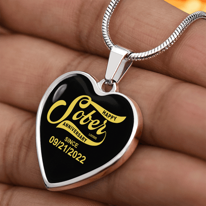 Sober Since Heart Sober Jewelry packaging detail (view 8)