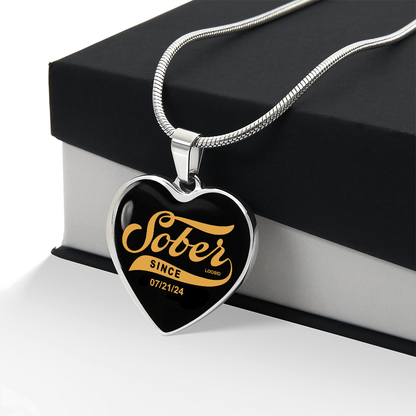 Sober Since Heart Sober Jewelry packaging detail (view 8)