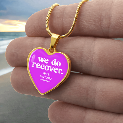 We Do Recover Heart Sober Jewelry graphic detail (view 14)