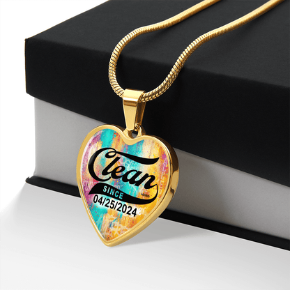 Clean Since Heart Sober Jewelry product photo (view 10)
