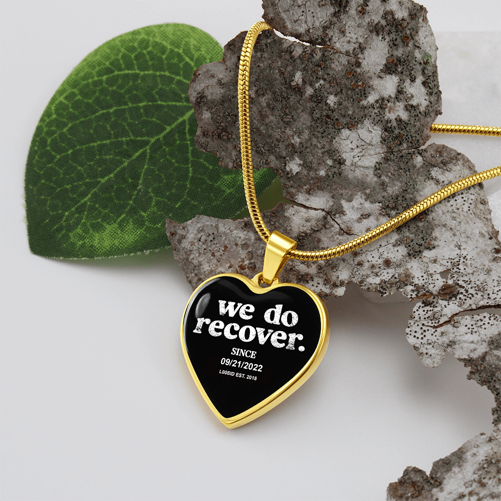 We Do Recover Heart Sober Jewelry featuring the design (view 11)