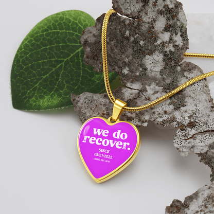 We Do Recover Heart Sober Jewelry close-up view (view 12)