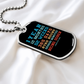 Custom Sober Time Dog tag