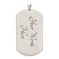 Marr Loosid Sober Since Dog Tag w/Personalized Sobriety Date