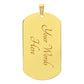 Marr Loosid Sober Since Dog Tag w/Personalized Sobriety Date