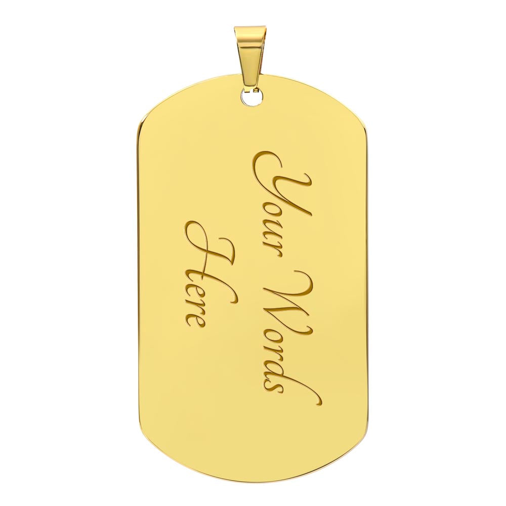 Marr Loosid Sober Since Dog Tag w/Personalized Sobriety Date