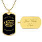Marr Loosid Sober Since Dog Tag w/Personalized Sobriety Date
