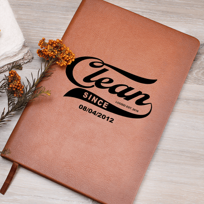 Clean Since Vegan leather Sober Journal graphic detail (view 4)