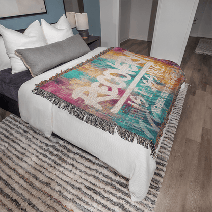 Recovery Is Possible Printed Blanket with Date Recovery Blanket side view (view 6)