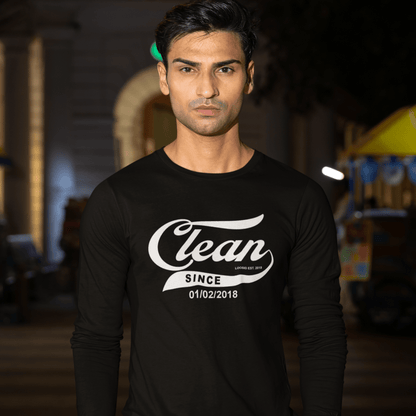 Loosid Clean Since Long Sleeve Sober T Shirt featuring the design