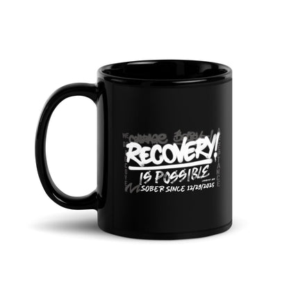 Loosid Recovery is Possible Sober Coffee Mug featuring the design