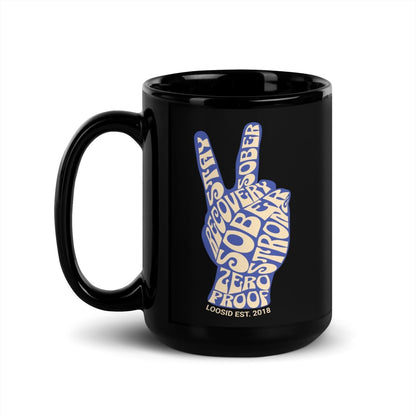 Peace & Sober Sober Coffee Mug lifestyle view (view 5)
