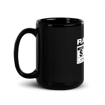 Rated S Sober Coffee Mug flat lay styled image (view 3)