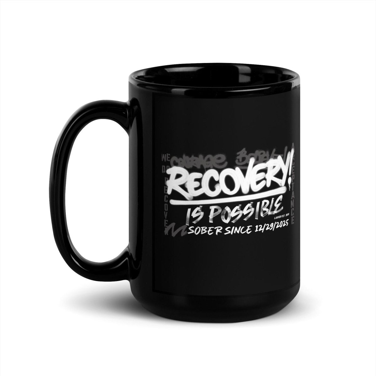 Recovery is Possible Sober Coffee Mug graphic detail (view 4)