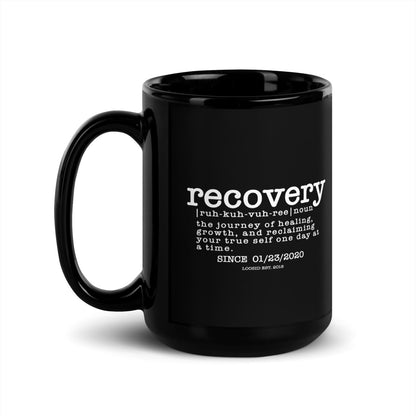 Recovery Definition Glossy Sober Sober Coffee Mug graphic detail (view 4)