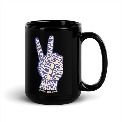 Peace & Sober Sober Coffee Mug side view (view 6)