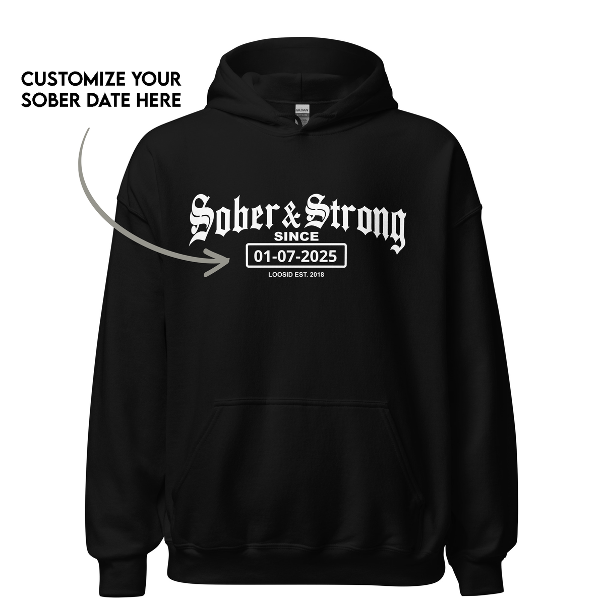 Recovery Hoodie symbolizing strength, resilience, and pride