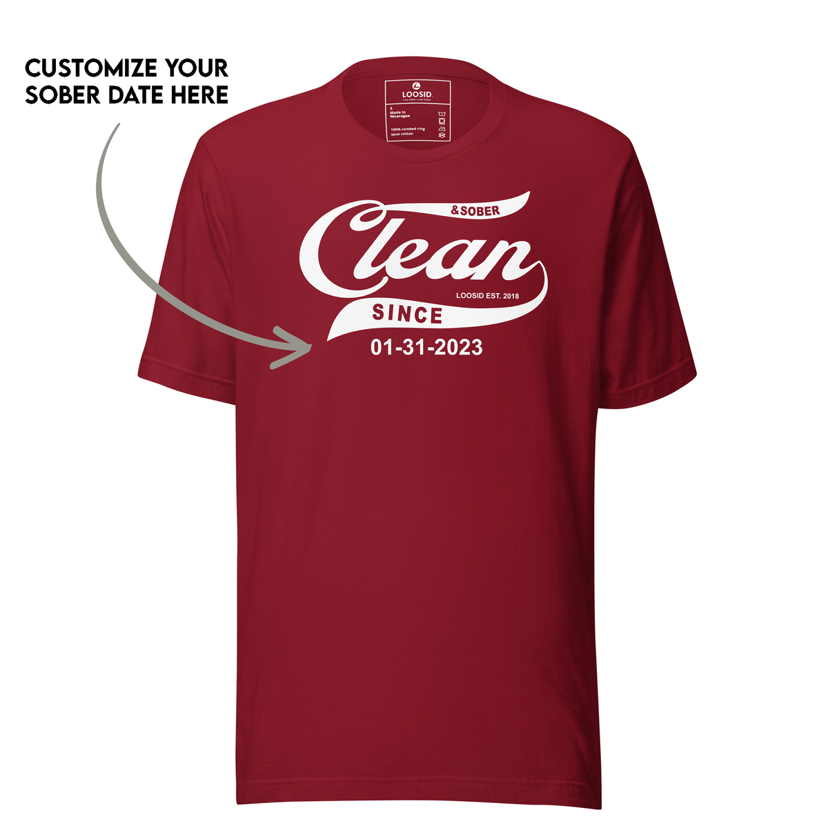 sober t shirt wearable symbol of sobriety pride