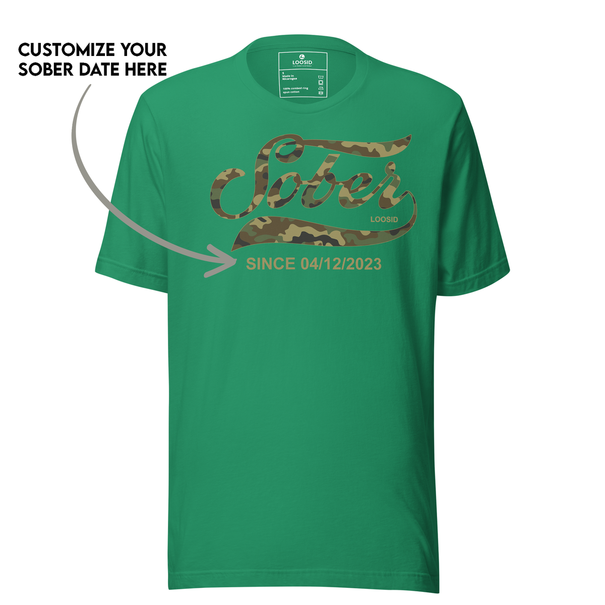 sober t shirt inspiring message for sober lifestyle