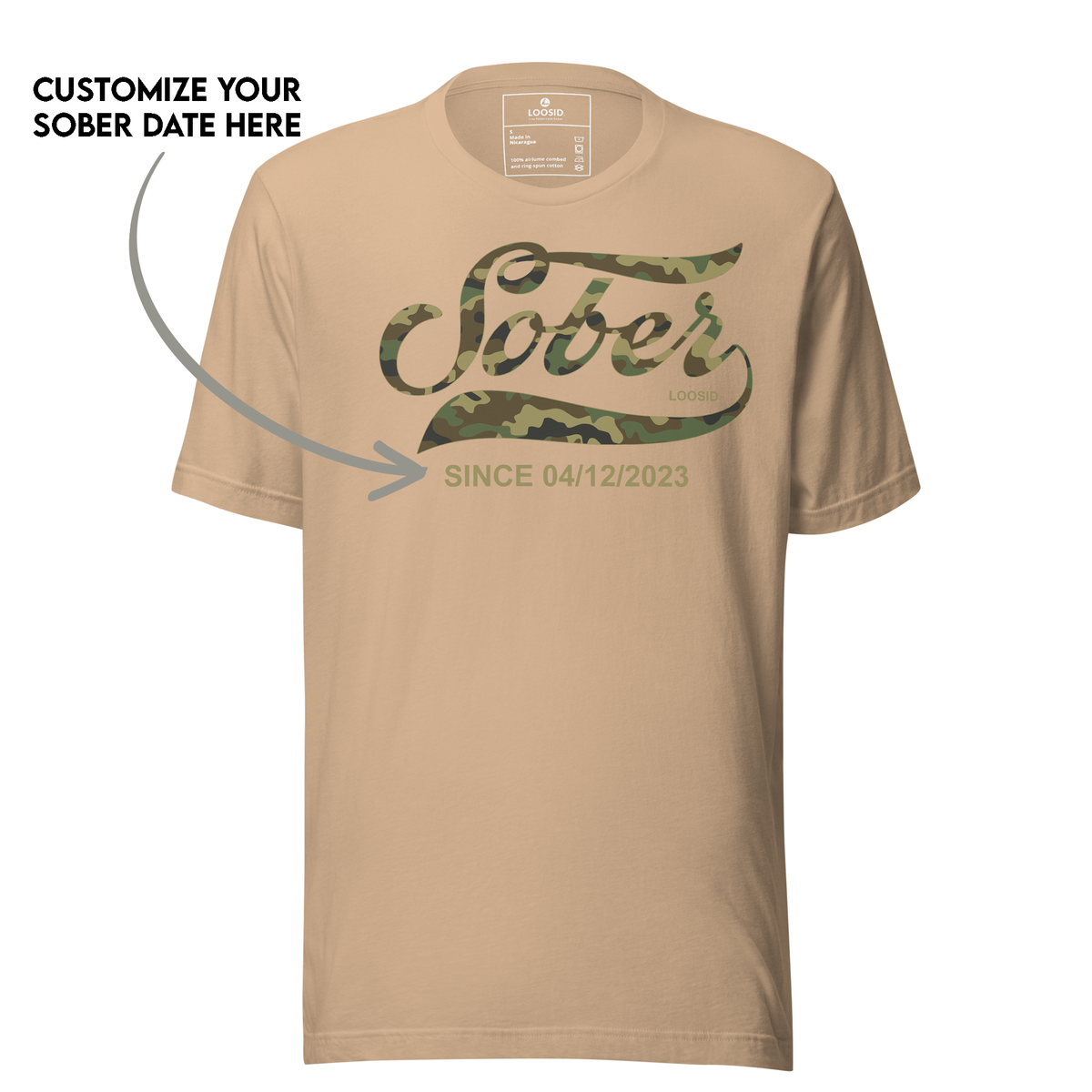 sober t shirt custom clothing for recovery pride