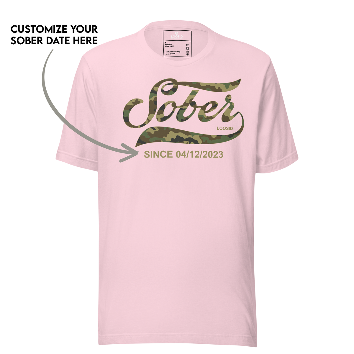 sober t shirt fashionable and motivational clothing
