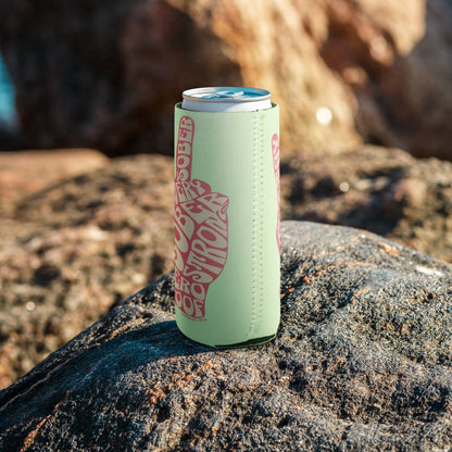 Loosid Peace & Sobriety Can Cooler Sobriety Gift featuring the design