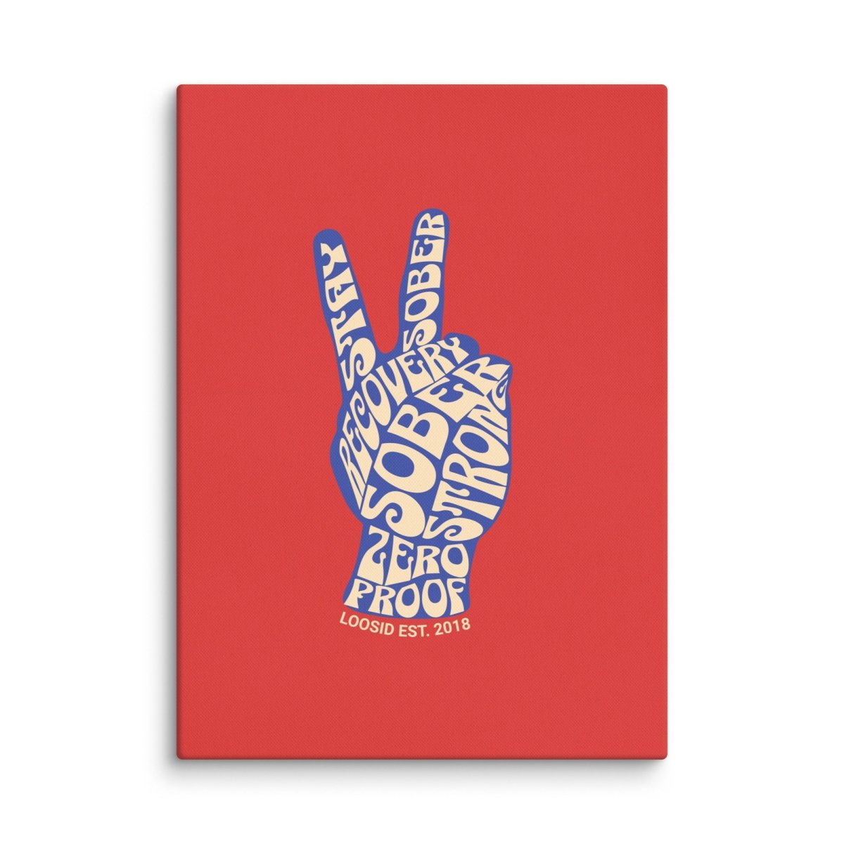 Peace and Sober Canvas for Strength and Healing Sobriety Art graphic detail (view 4)