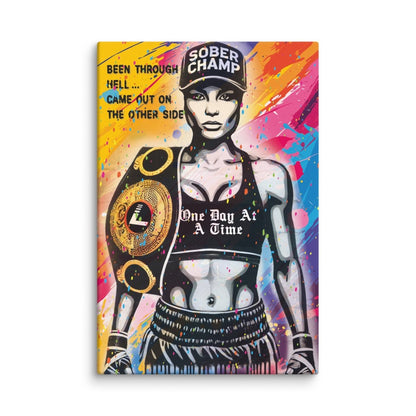 Sober Champ Women Sobriety Art side view (view 6)