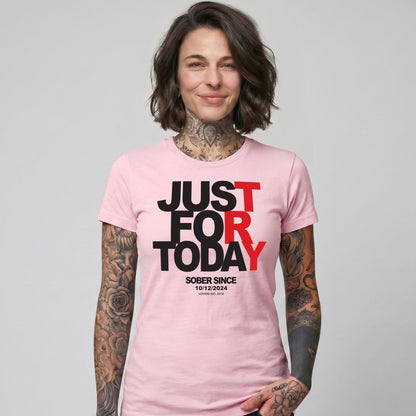 Just Try For Today Sober T Shirt featuring the design (view 21)