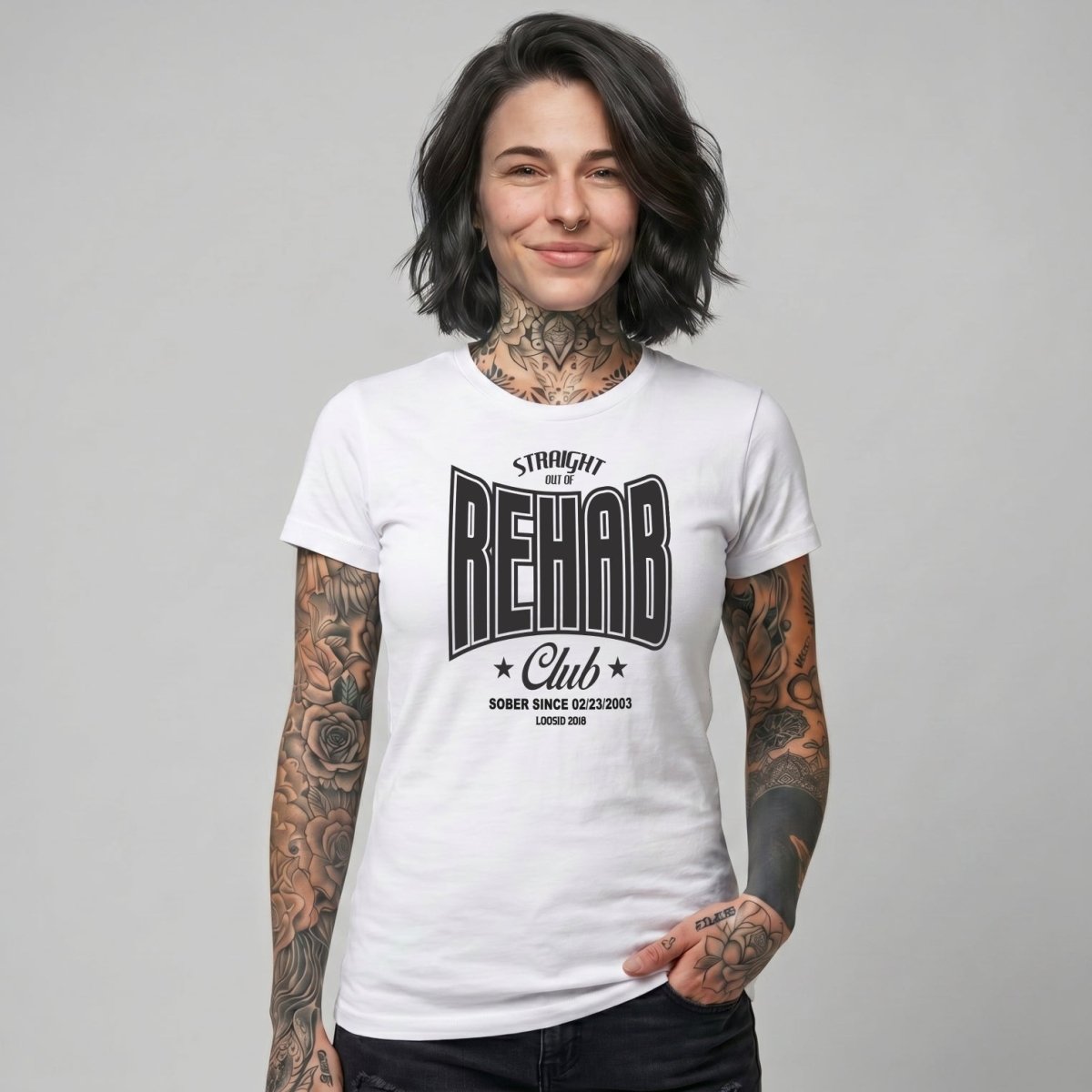 Rehab Sober T Shirt product photo (view 10)