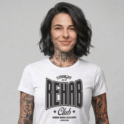 Rehab Sober T Shirt fit detail (view 9)