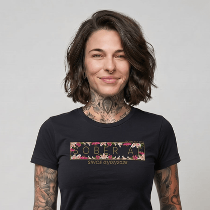 Sober AF Sober T Shirt back view (view 7)