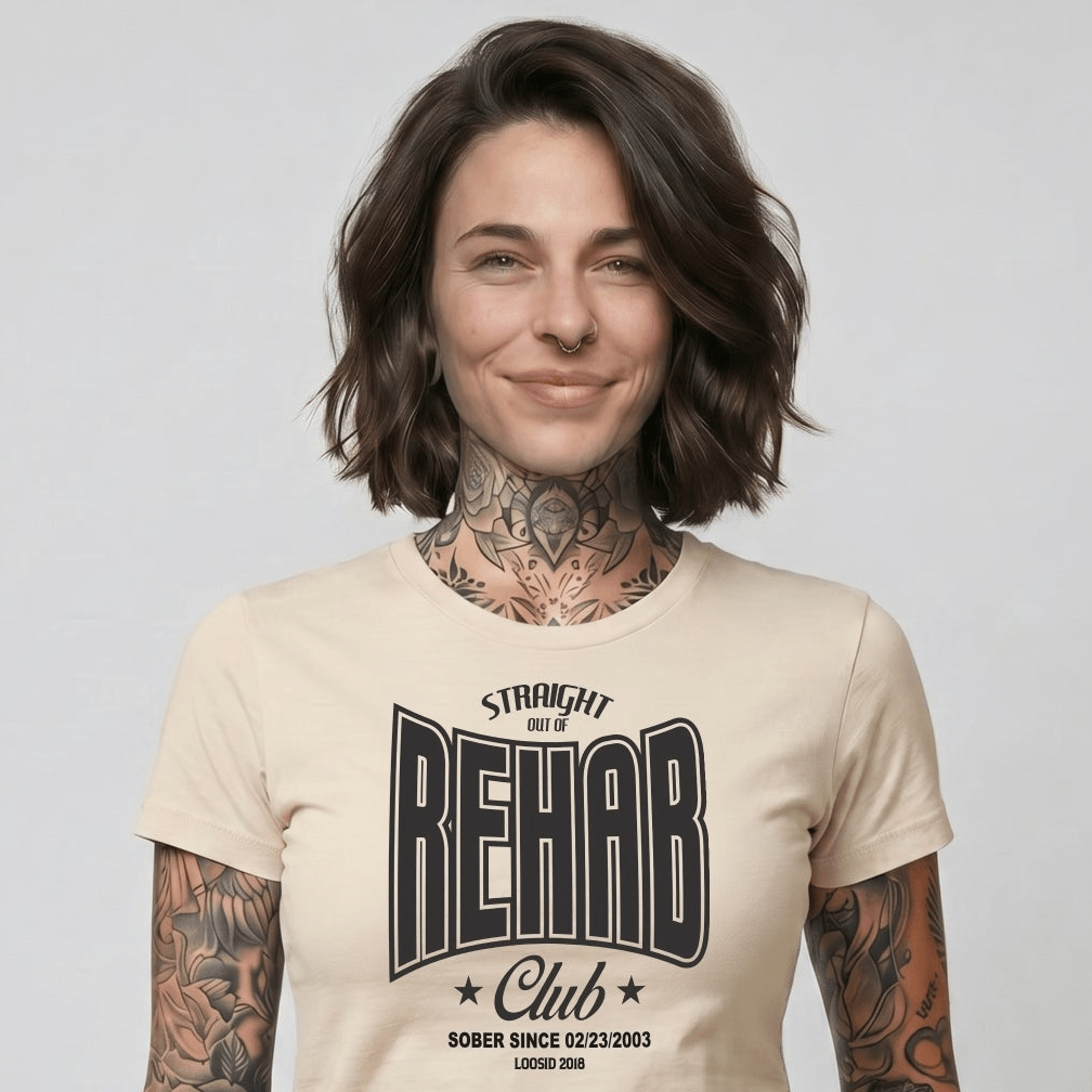 Rehab Sober T Shirt lifestyle view (view 15)