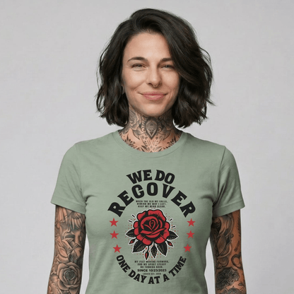 We Do Recover Sober T Shirt graphic detail (view 24)