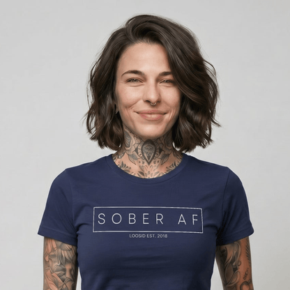 Sober AF Sober T Shirt featuring the design (view 21)