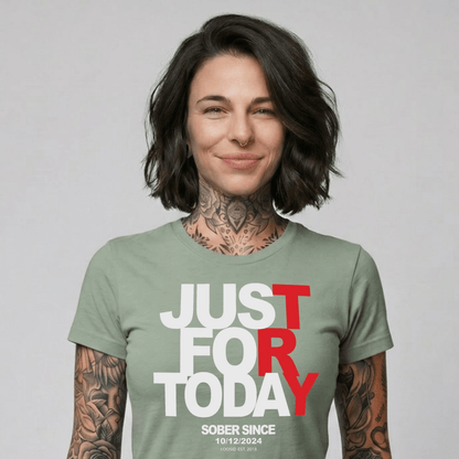 Just Try For Today Sober T Shirt back view (view 27)