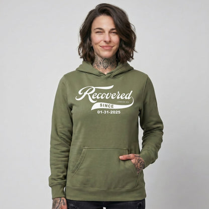 Recovered Since Recovery Hoodie lifestyle view (view 25)