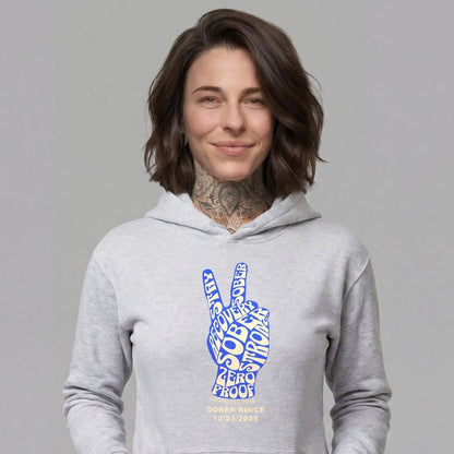 Loosid Peace & Sober Recovery Hoodie featuring the design