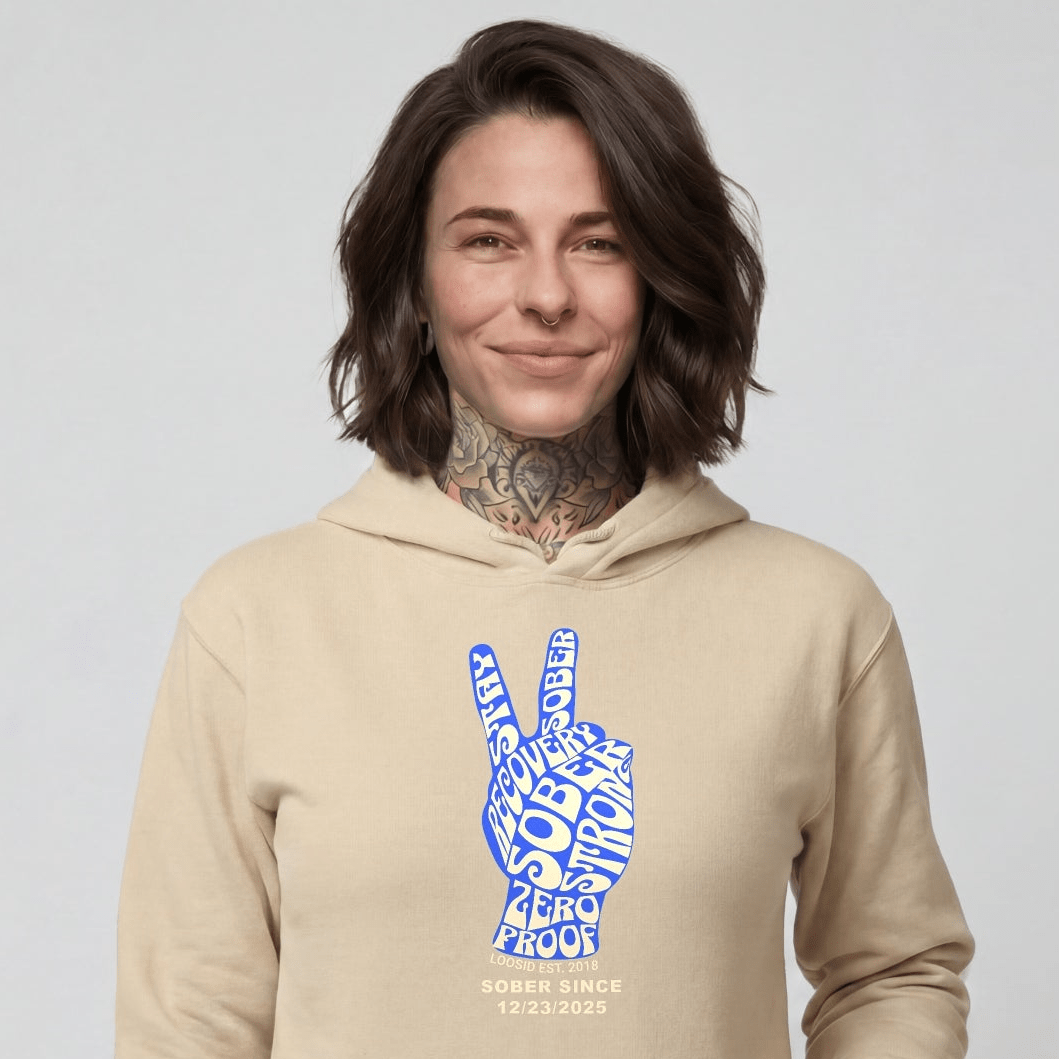 Peace & Sober Recovery Hoodie graphic detail (view 24)