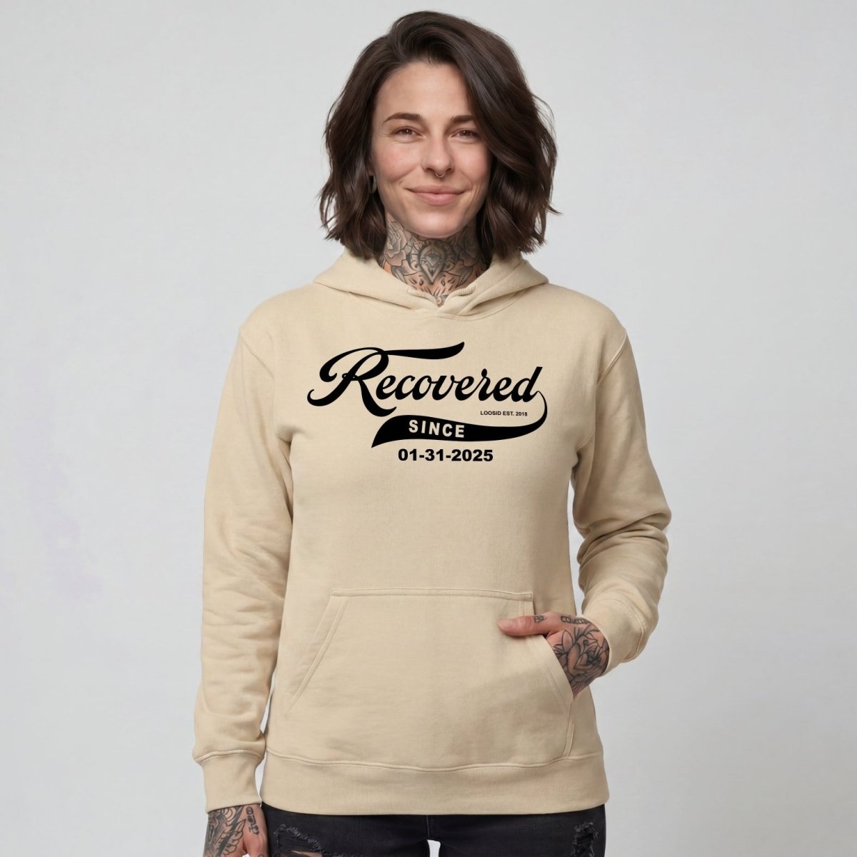 Recovered Since Recovery Hoodie fit detail (view 29)