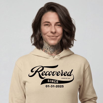 Recovered Since Recovery Hoodie back view (view 27)