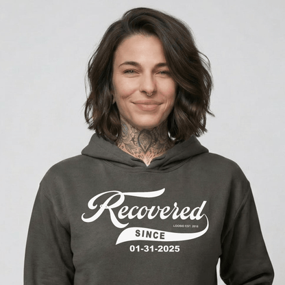 Recovered Since Recovery Hoodie fit detail (view 39)