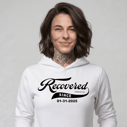 Recovered Since Recovery Hoodie lifestyle view (view 35)