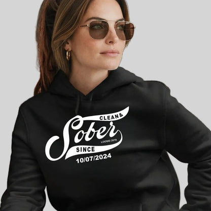 Loosid Sober Since Recovery Hoodie featuring the design