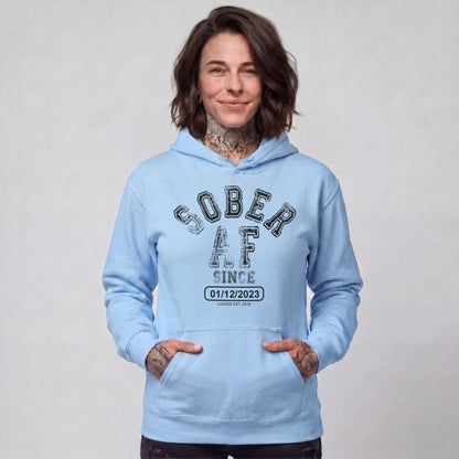 Sober AF Since Recovery Hoodie side view (view 46)
