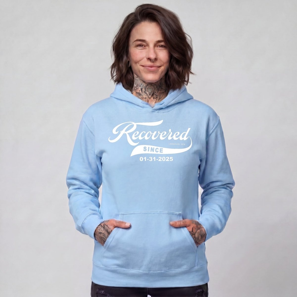 Recovered Since Recovery Hoodie fit detail (view 9)