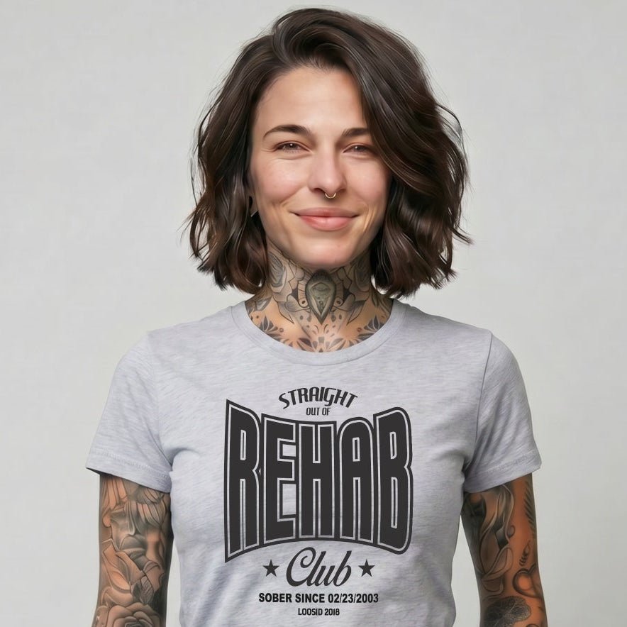 Loosid Rehab Sober T Shirt featuring the design